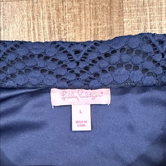 Lilly Pulitzer Jade navy lace dress - Picture 2 of 12